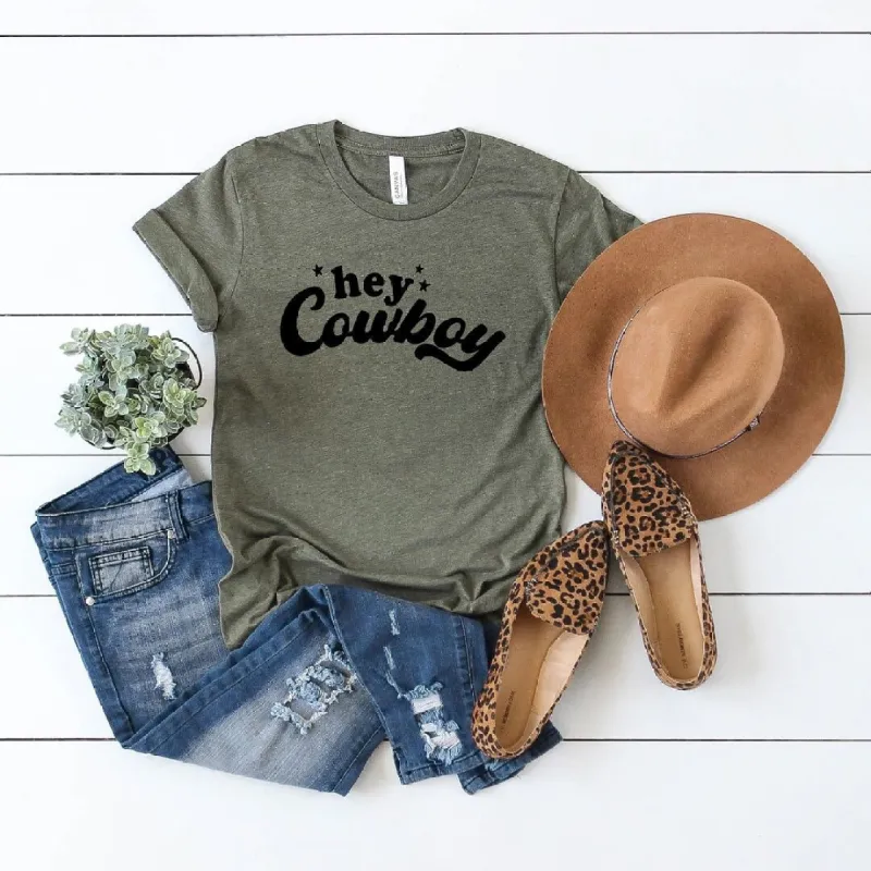 Hey Cowboy Stars Short Sleeve Crewnneck Tee sold by Zulily