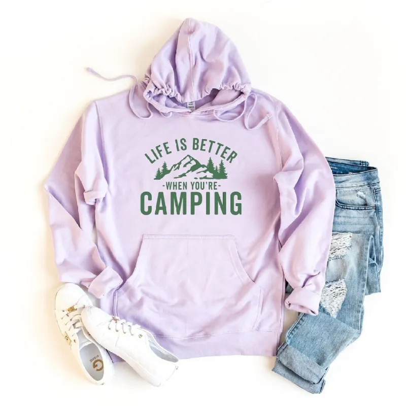 Life Is Better When You're Camping Graphic Hoodie sold by Zulily