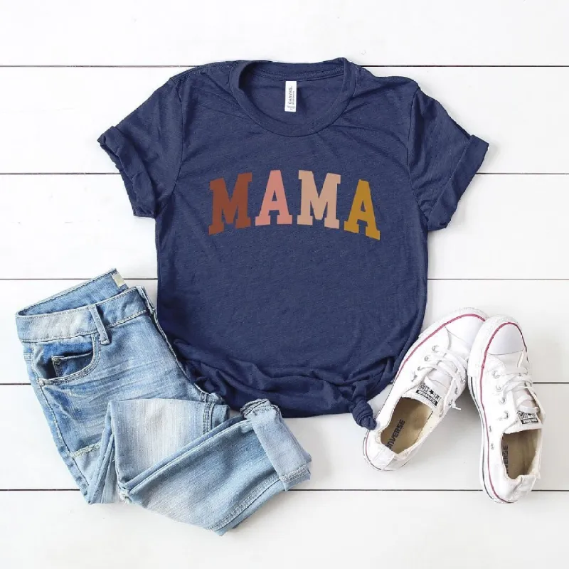 Mama Colored Arch Short Sleeve Crewnneck Tee sold by Zulily