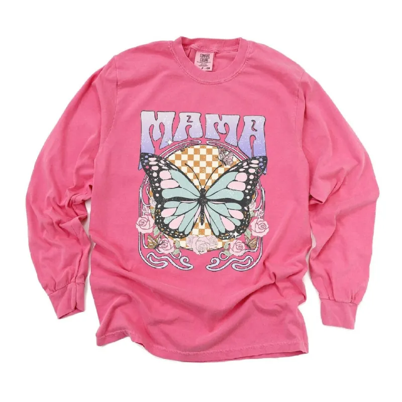 Mama Butterfly Garment Dyed Long Sleeve sold by Zulily