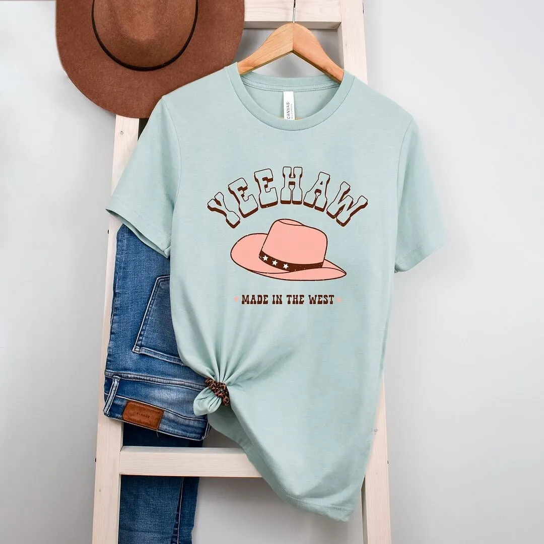 Yeehaw Made in the West Short Sleeve Crewnneck Tee sold by Zulily