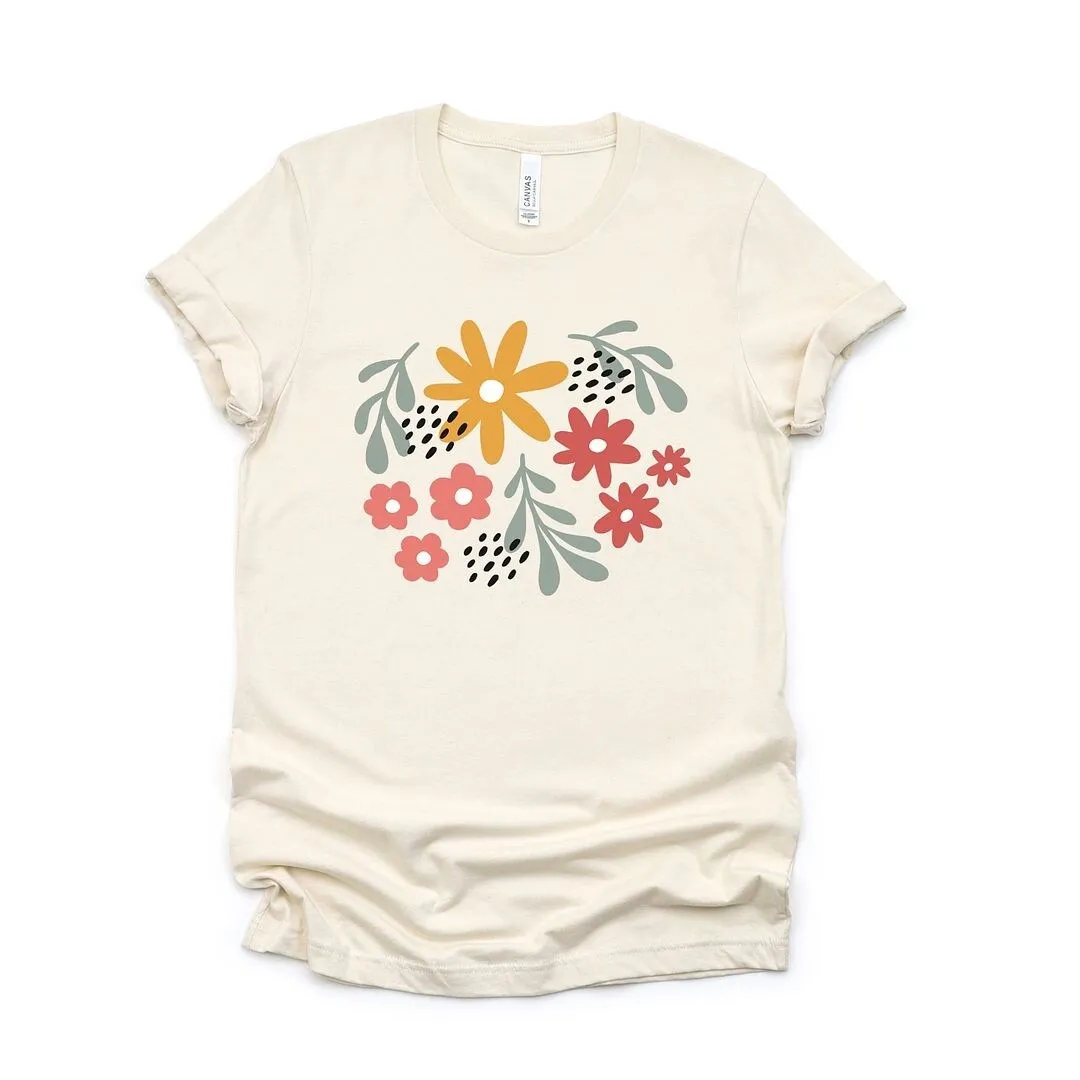 Daisies and Ruscus Short Sleeve Crewnneck Tee sold by Zulily product image thumbnail 2