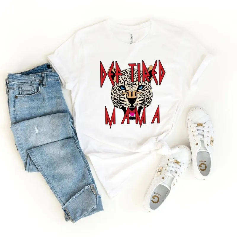 Def Tired Mama Short Sleeve Crewnneck Tee sold by Zulily
