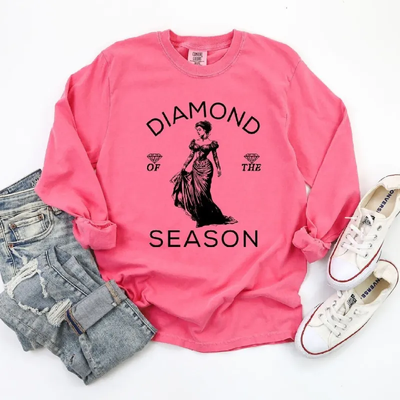 Diamond Season Garment Dyed Long Sleeve sold by Zulily