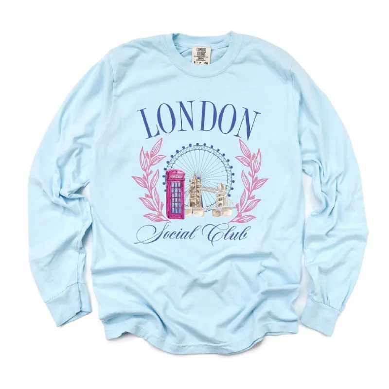 London Social Club Garment Dyed Long Sleeve sold by Zulily