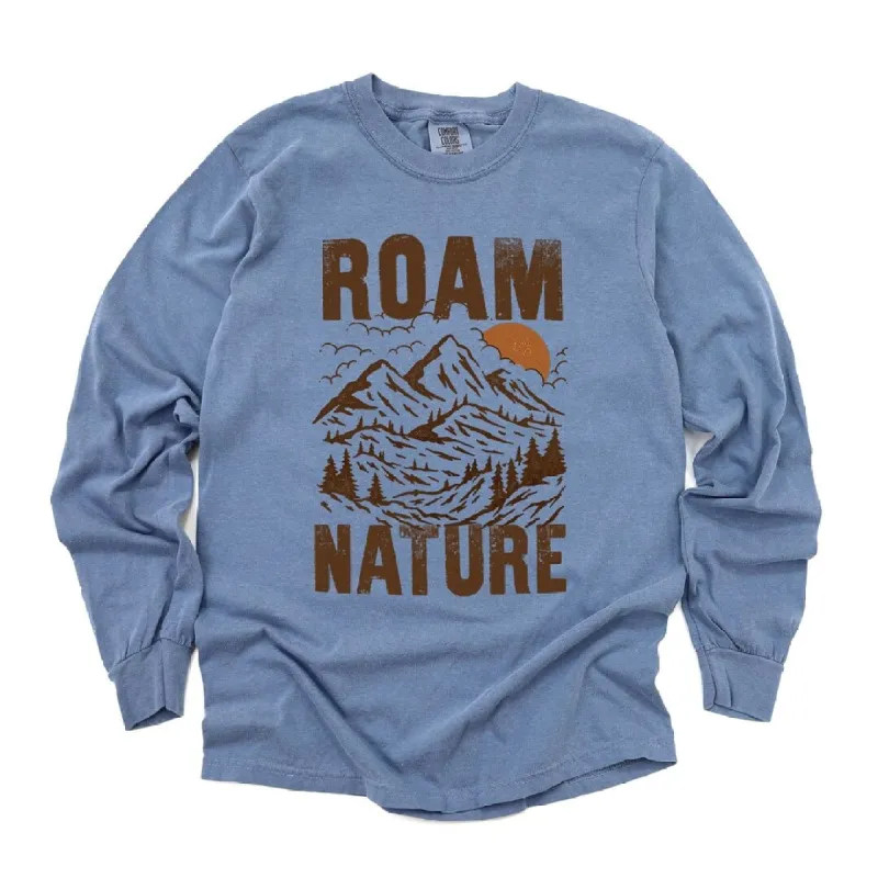 Roam Nature Mountains Garment Dyed Long Sleeve sold by Zulily