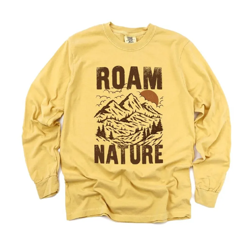 Roam Nature Mountains Garment Dyed Long Sleeve sold by Zulily