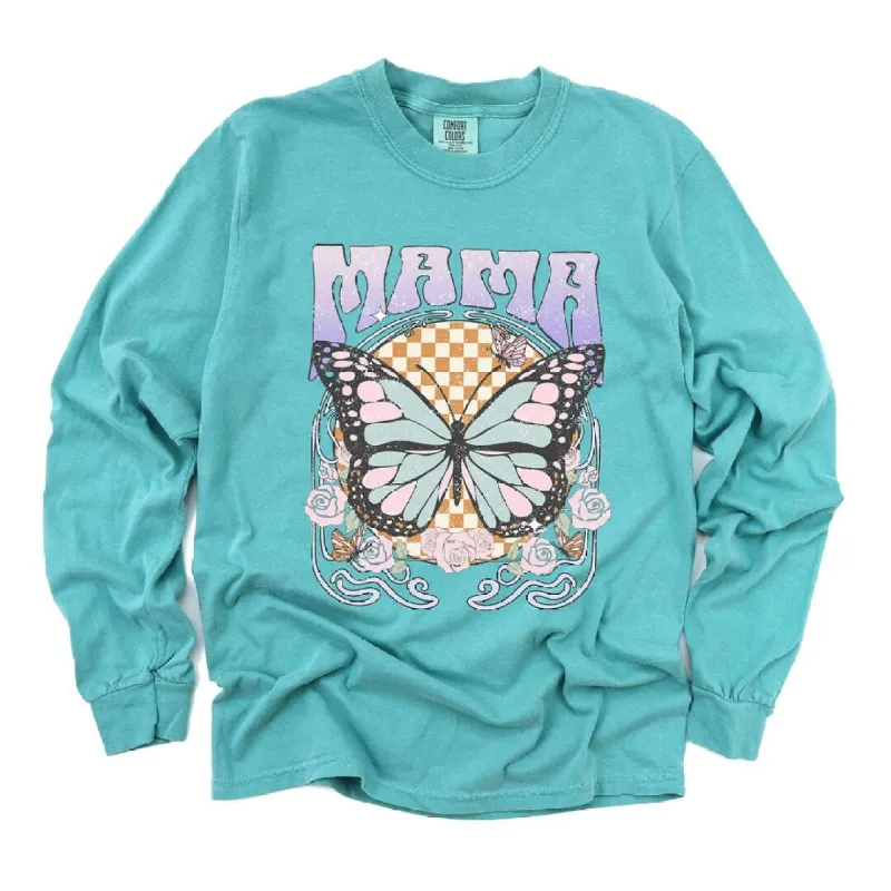 Mama Butterfly Garment Dyed Long Sleeve sold by Zulily