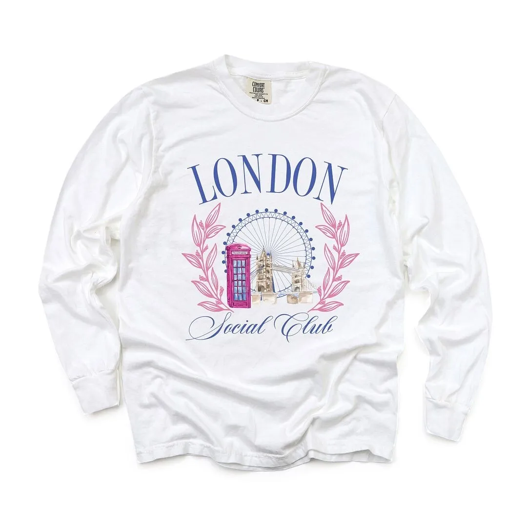 London Social Club Garment Dyed Long Sleeve sold by Zulily