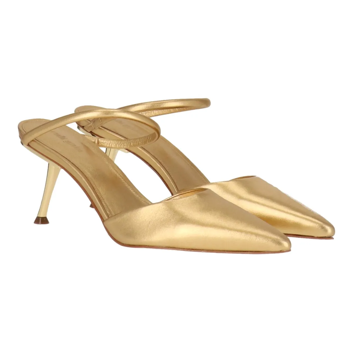 Cult Gaia Womens Gold Mule sold by Zulily