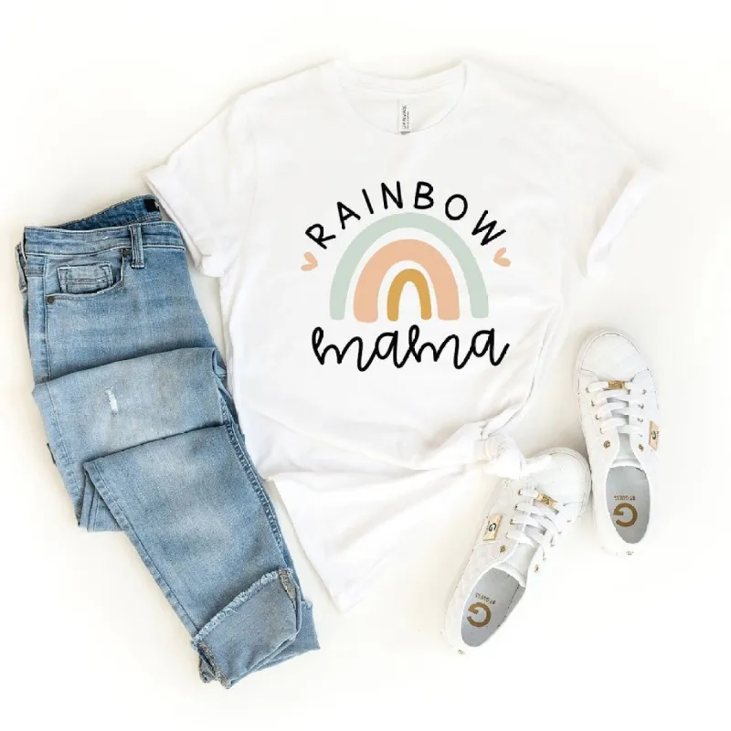Rainbow Mama Short Sleeve Crewnneck Tee sold by Zulily