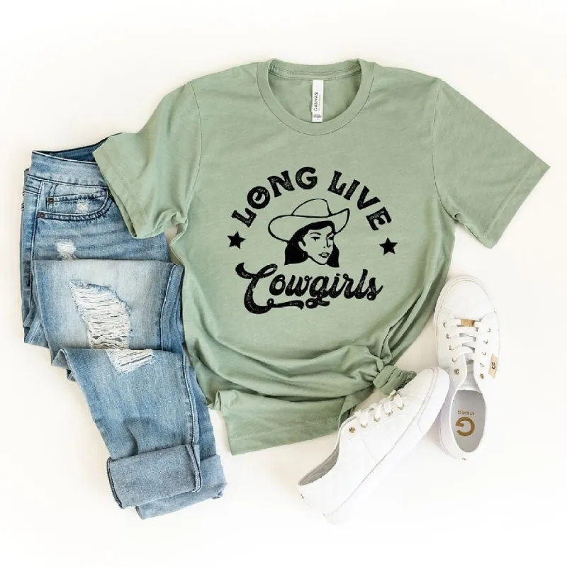 Long Live Cowgirls Short Sleeve Crewnneck Tee sold by Zulily