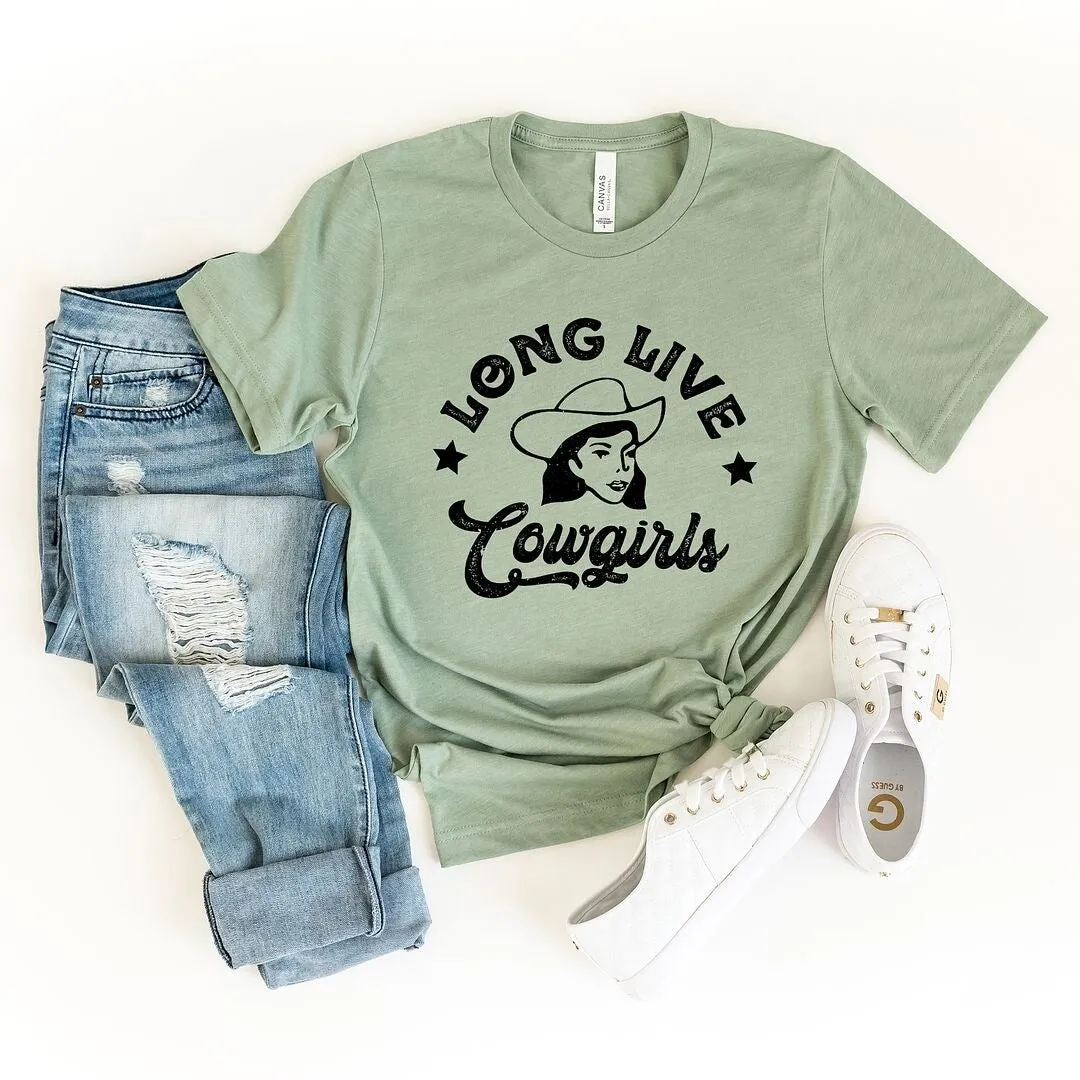 Long Live Cowgirls Short Sleeve Crewnneck Tee sold by Zulily