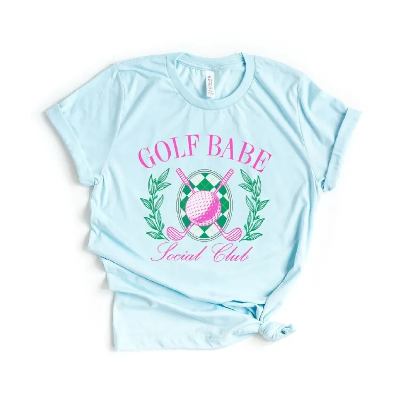 Golf Babe Short Sleeve Crewnneck Tee sold by Zulily
