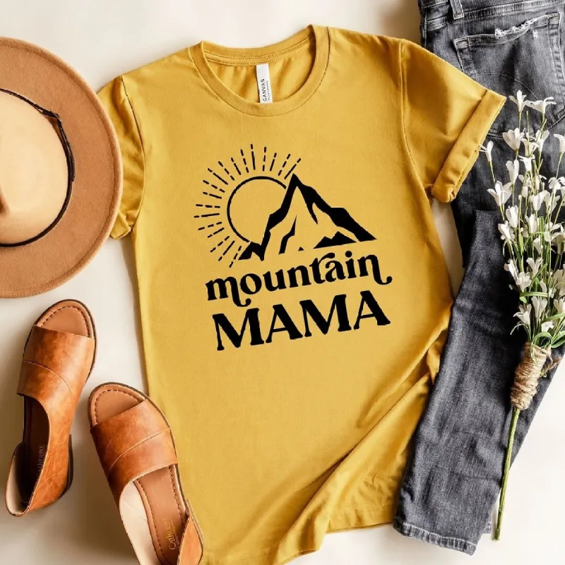 Mountain Mama Sun Short Sleeve Crewnneck Tee sold by Zulily