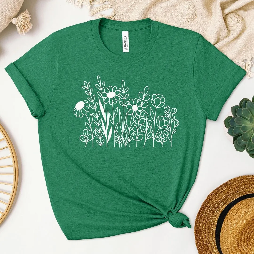 Wildflower Garden Short Sleeve Crewnneck Tee sold by Zulily