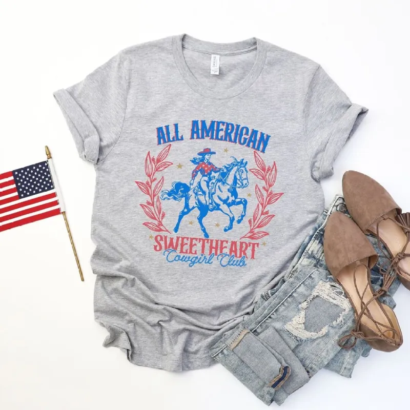 All American Sweetheart Short Sleeve Crewnneck Tee sold by Zulily