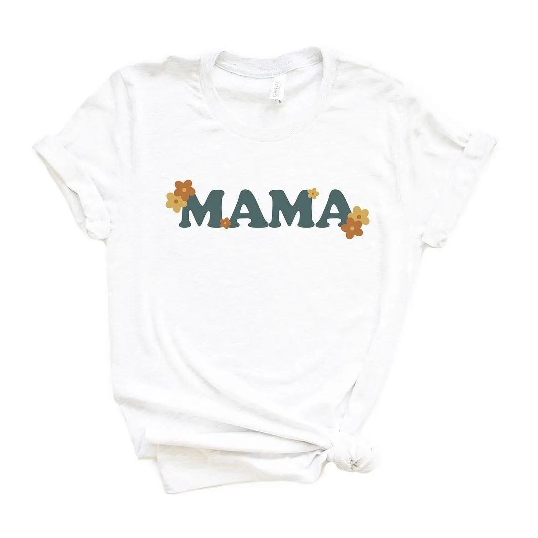 Boho Mama Flowers Short Sleeve Crewnneck Tee sold by Zulily product image thumbnail 2