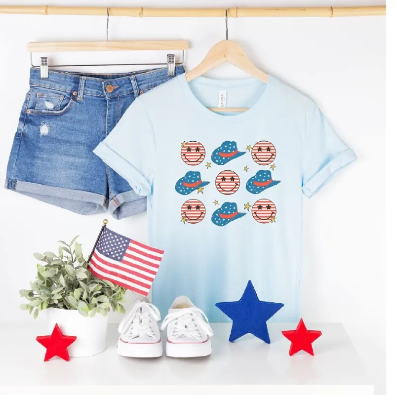 Cowgirl Smiley Short Sleeve Crewnneck Tee sold by Zulily