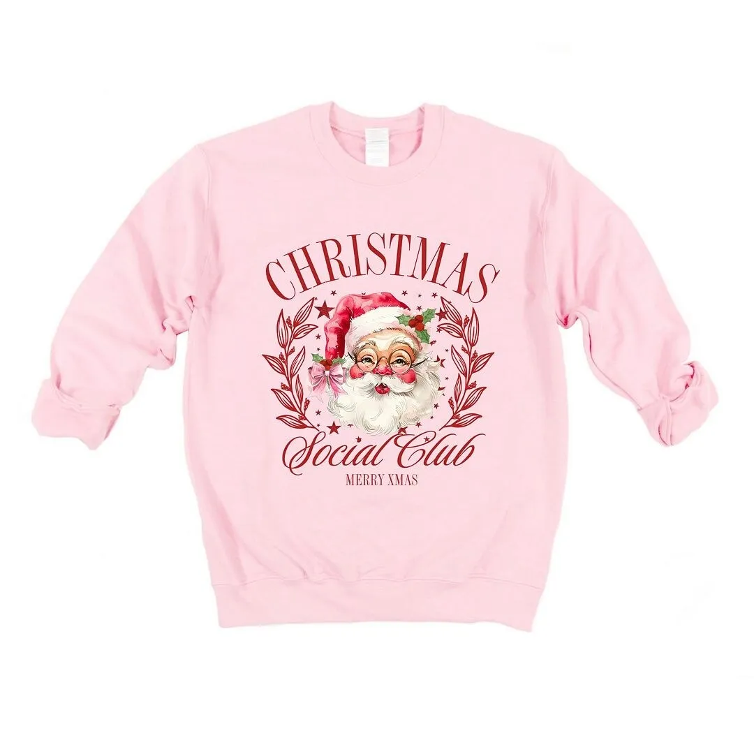 Christmas Social Club Santa Graphic Sweatshirt sold by Zulily product image thumbnail 2