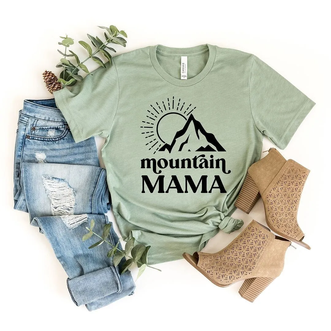 Mountain Mama Sun Short Sleeve Crewnneck Tee sold by Zulily
