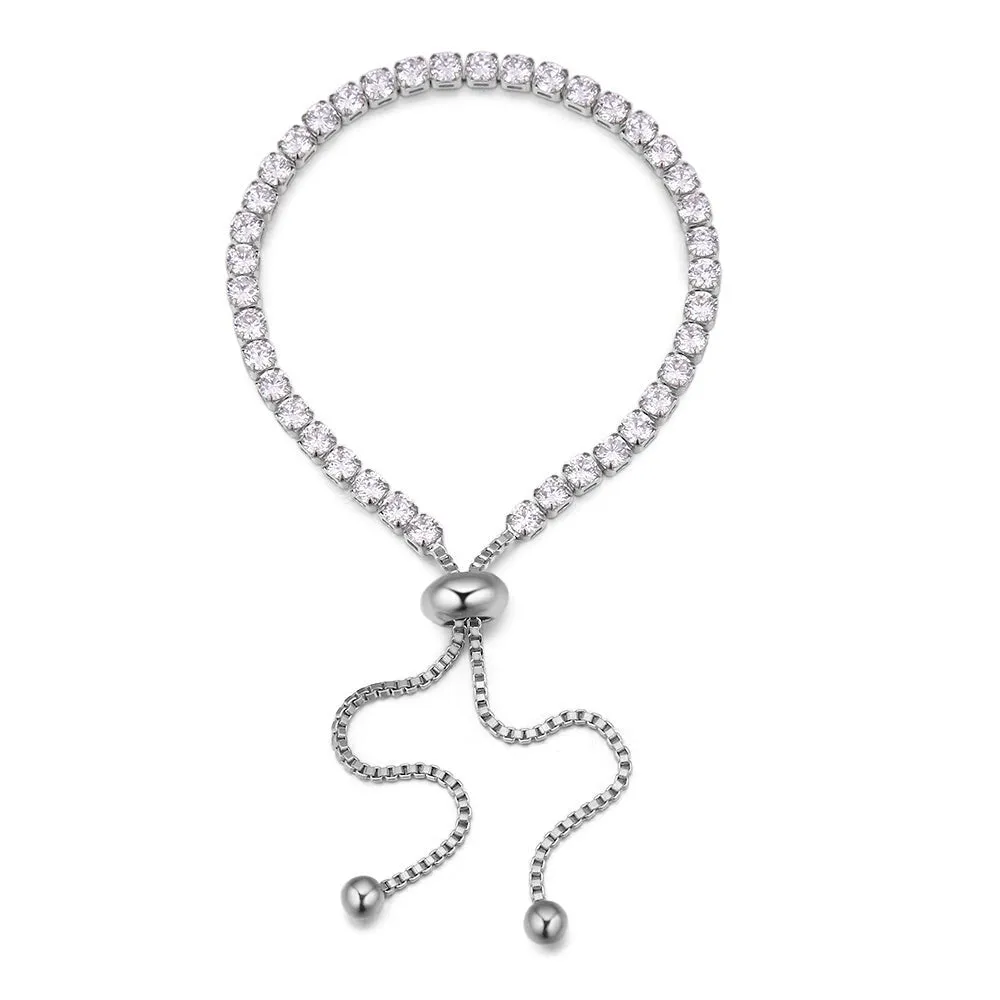 Callura Elegant Ddjustable Crystal Tennis Bracelet sold by Zulily product image thumbnail 5