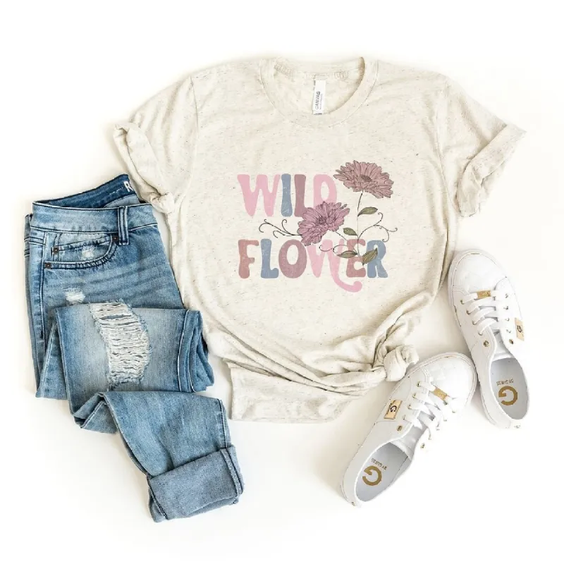 Wild Flower Colorful Short Sleeve Crewnneck Tee sold by Zulily
