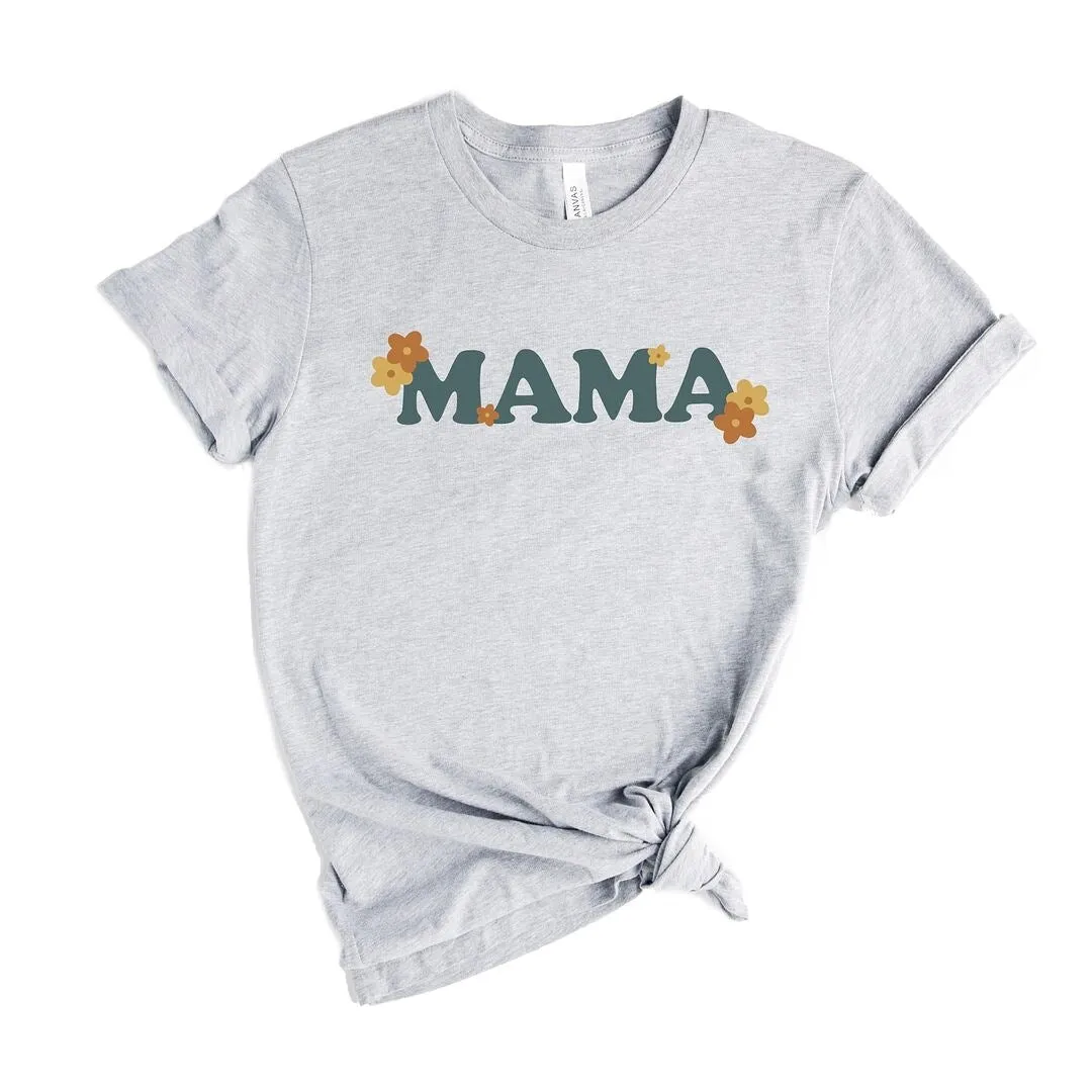 Boho Mama Flowers Short Sleeve Crewnneck Tee sold by Zulily product image thumbnail 2