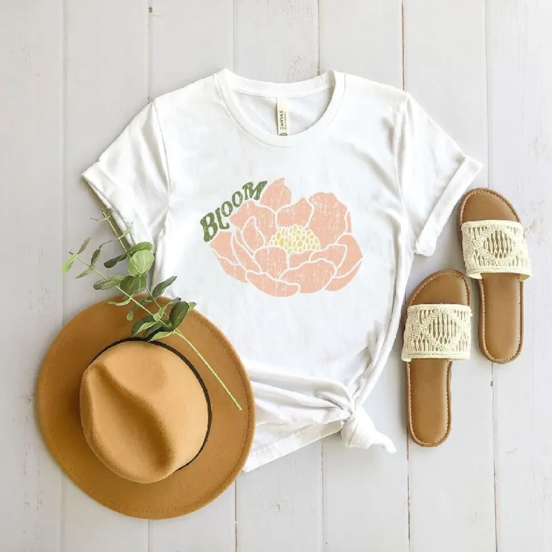 Bloom Flower Short Sleeve Crewnneck Tee sold by Zulily