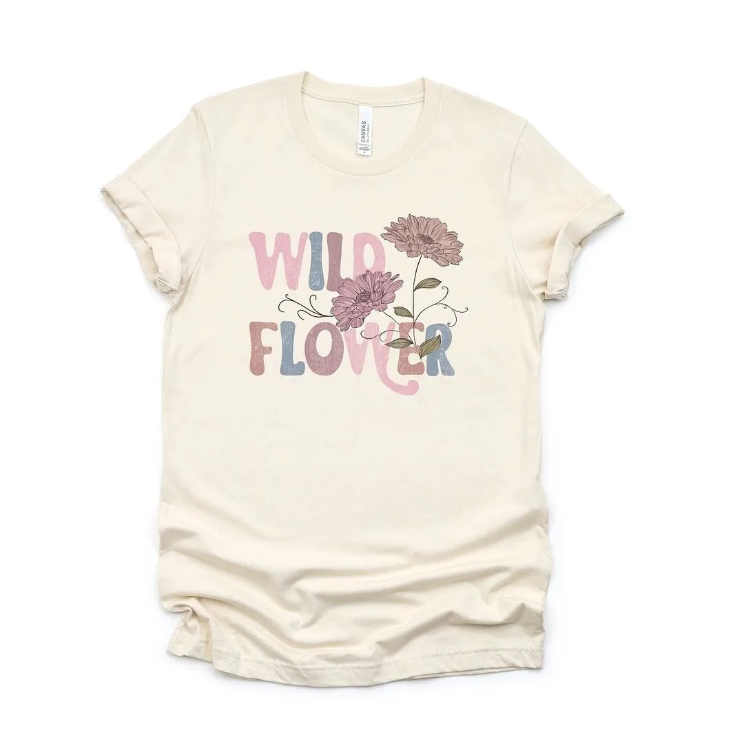 Wild Flower Colorful Short Sleeve Crewnneck Tee sold by Zulily product image thumbnail 2