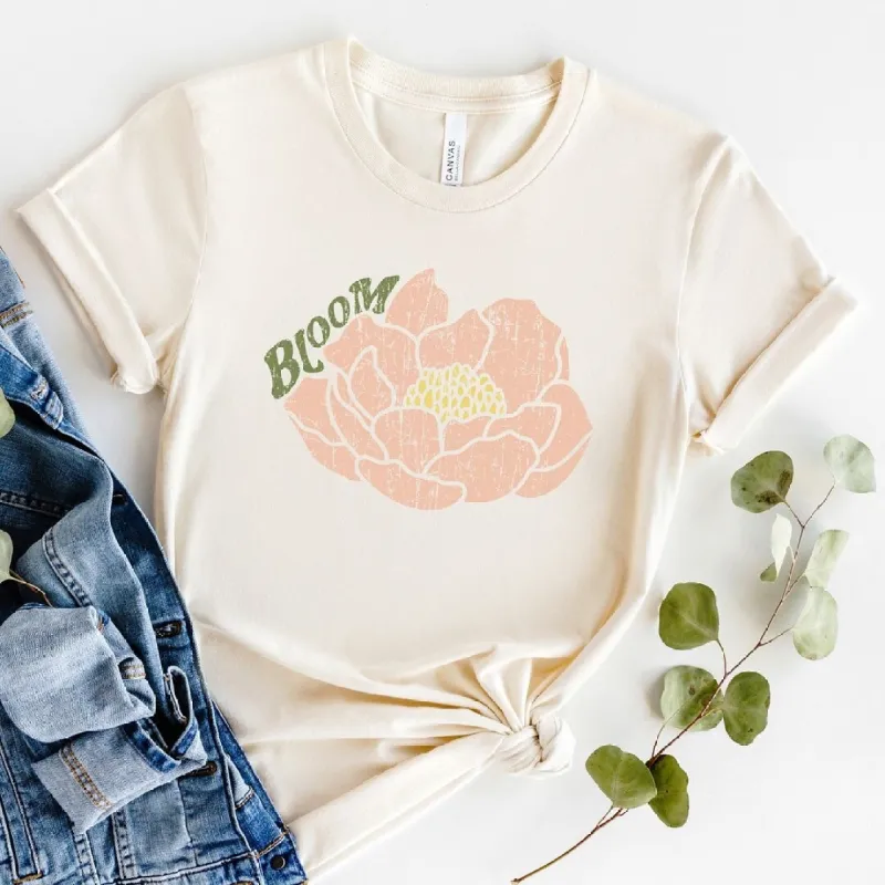 Bloom Flower Short Sleeve Crewnneck Tee sold by Zulily