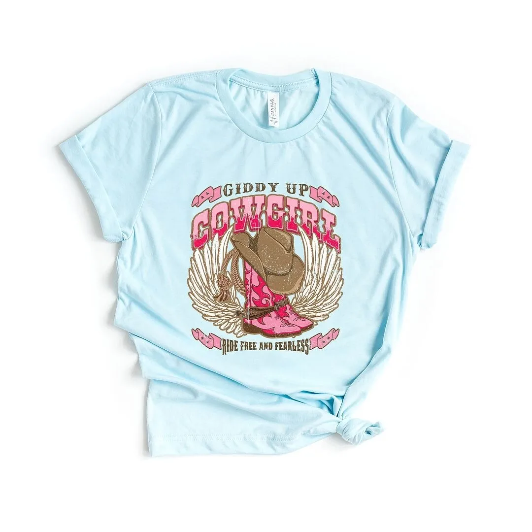 Giddy Up Cowgirl Short Sleeve Crewnneck Tee sold by Zulily product image thumbnail 2