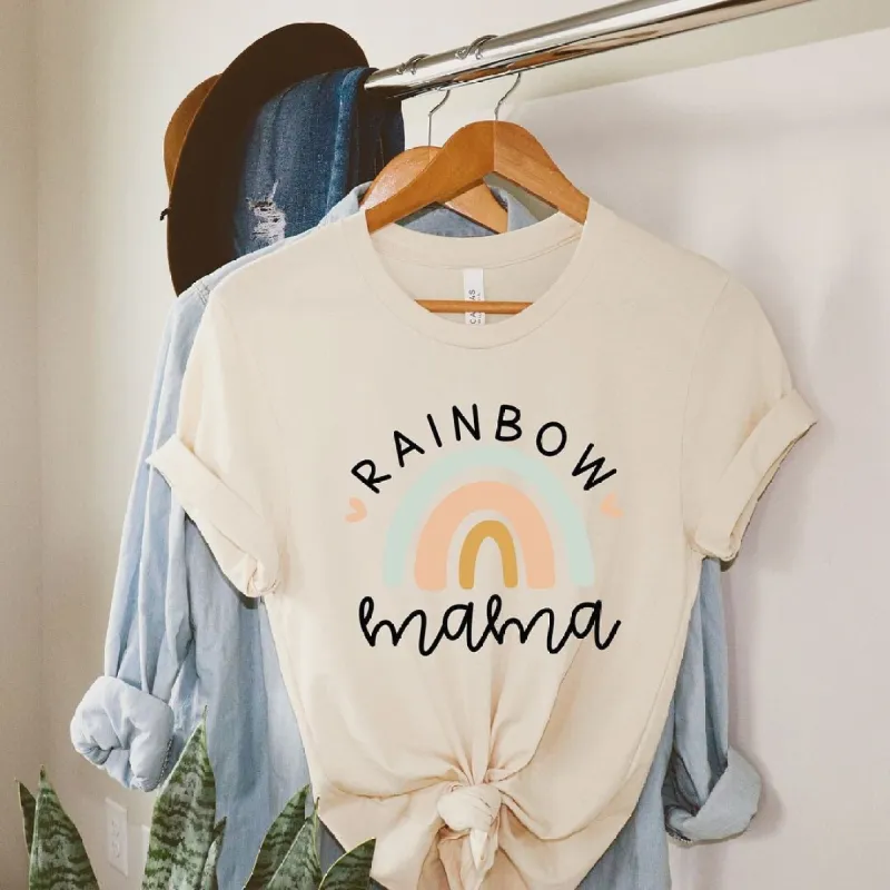 Rainbow Mama Short Sleeve Crewnneck Tee sold by Zulily