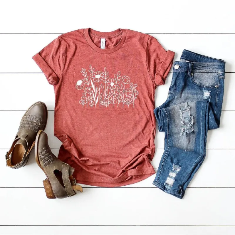 Wildflower Garden Short Sleeve Crewnneck Tee sold by Zulily