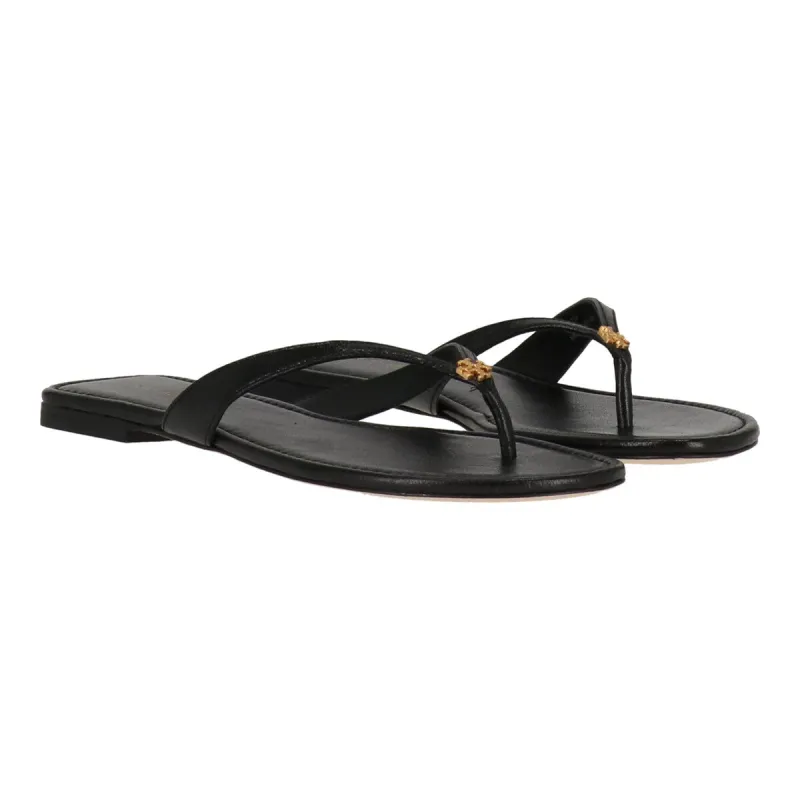 Tory Burch Womens Black Classic Flip Flop sold by Zulily