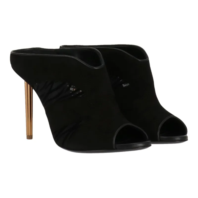 Roberto Cavalli Womens Black Mule sold by Zulily