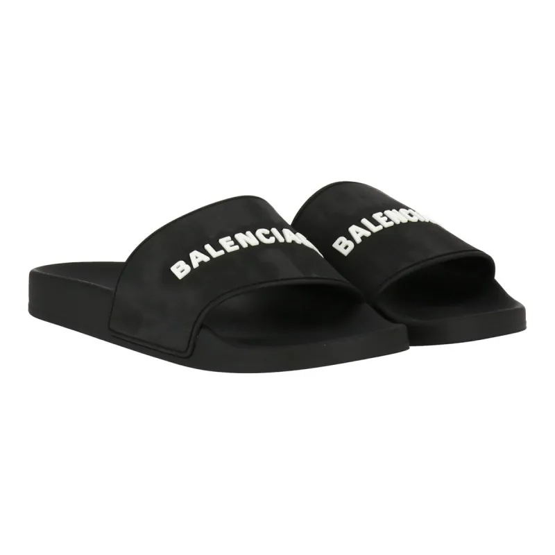 Balenciaga Womens Black/White Sandal sold by Zulily