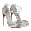 Christian Louboutin Womens Silver Pump sold by Zulily