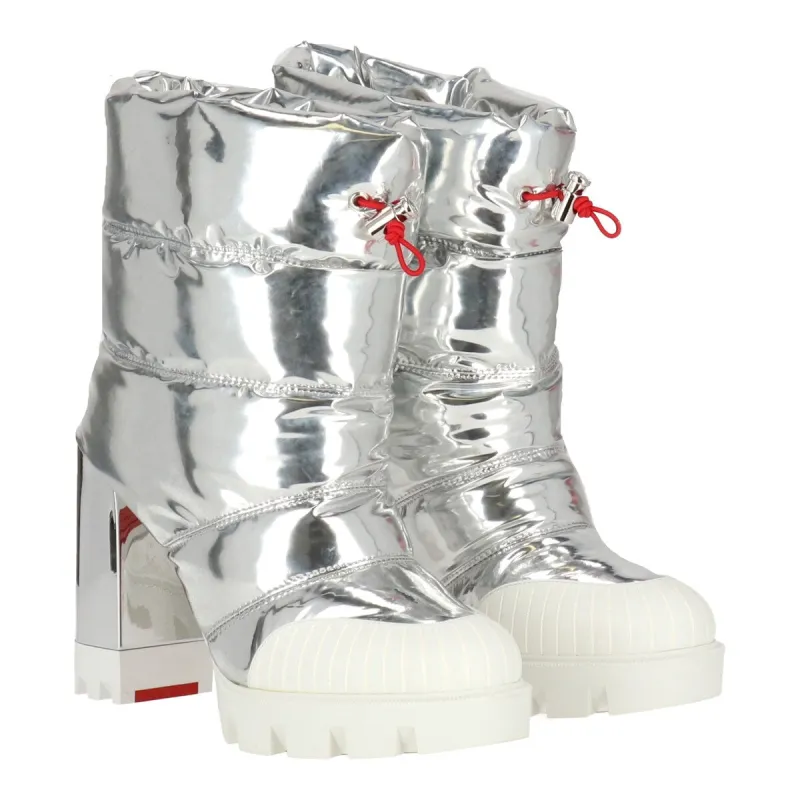 Christian Louboutin Womens Silver Boot sold by Zulily