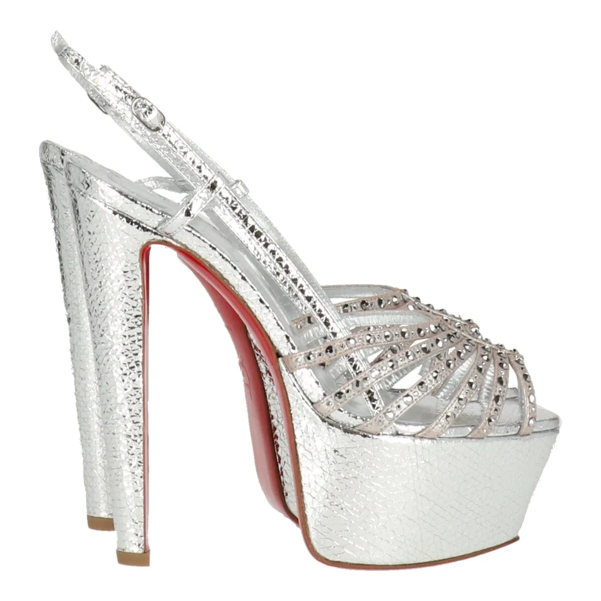 Christian Louboutin Womens Silver Pump sold by Zulily product image thumbnail 2