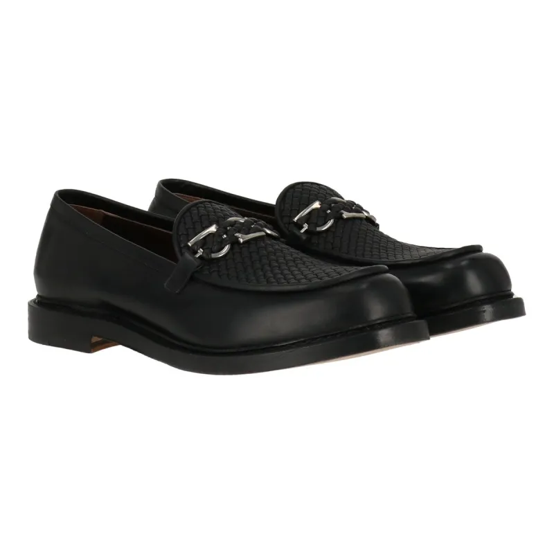 Salvatore Ferragamo Mens Black Loafer sold by Zulily