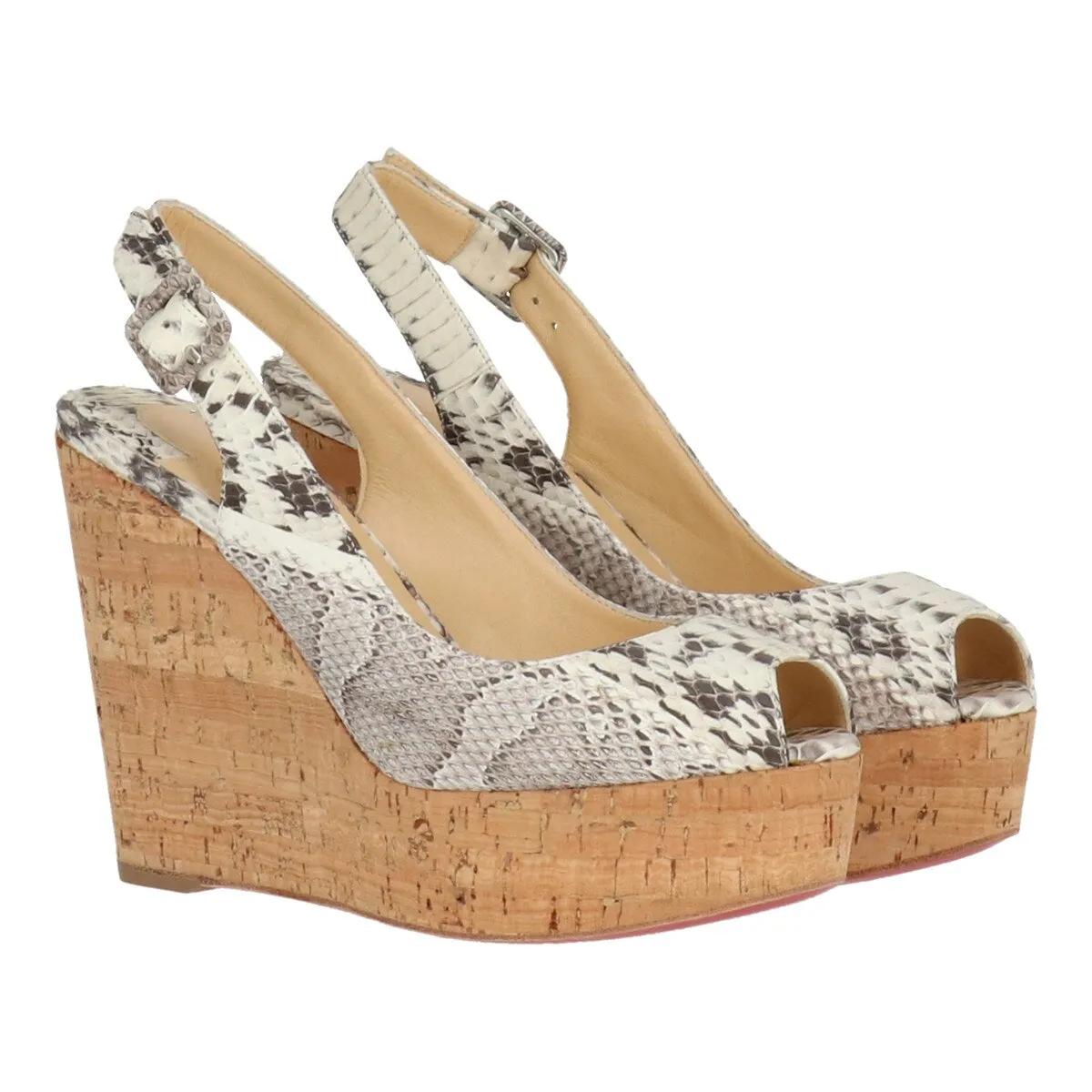 Christian Louboutin Womens Animal Print Sandal sold by Zulily