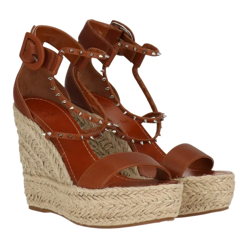 Christian Louboutin Womens Natural Wedge sold by Zulily