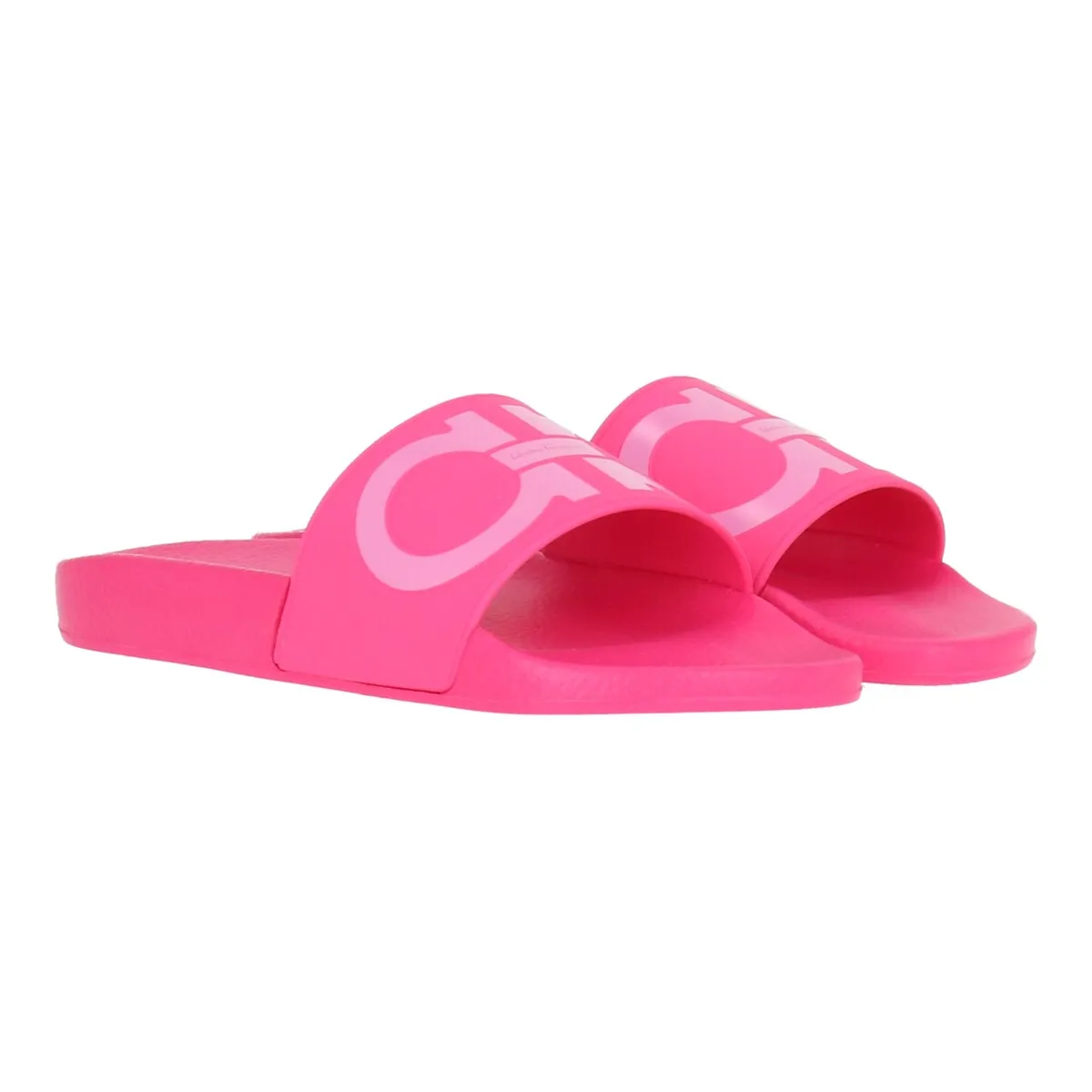 Salvatore Ferragamo Womens Dark Pink Flip Flop sold by Zulily