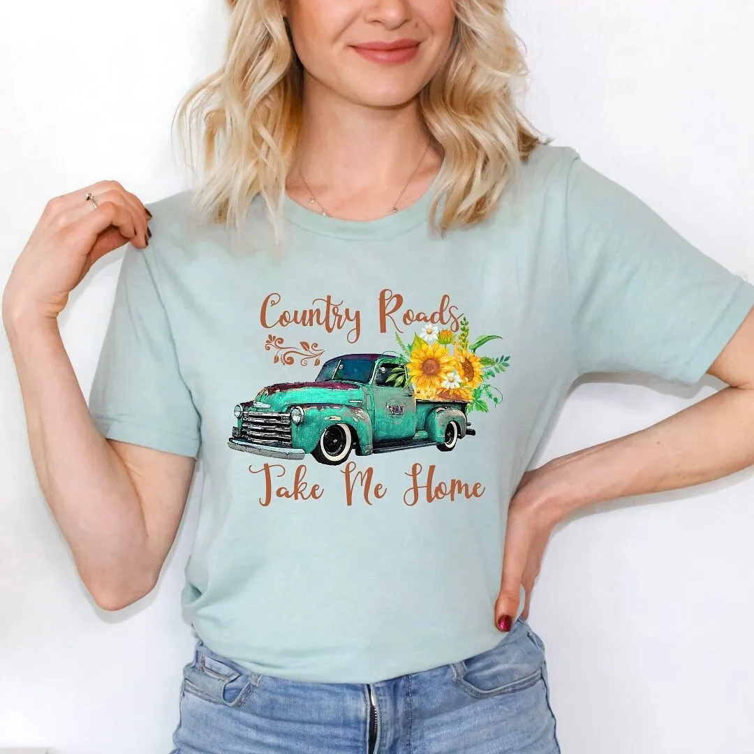 Country Roads Truck Short Sleeve Crewnneck Tee sold by Zulily product image thumbnail 3