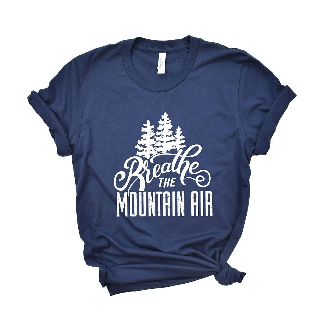 Breathe the Mountain Air Short Sleeve Crewnneck Tee sold by Zulily product image thumbnail 2