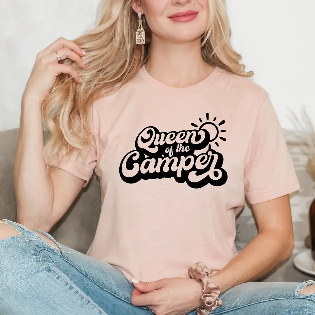 Queen of the Camper Retro Short Sleeve Crewnneck Tee sold by Zulily product image thumbnail 5