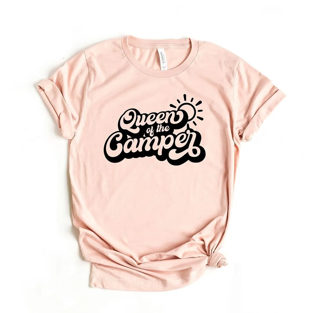 Queen of the Camper Retro Short Sleeve Crewnneck Tee sold by Zulily product image thumbnail 4