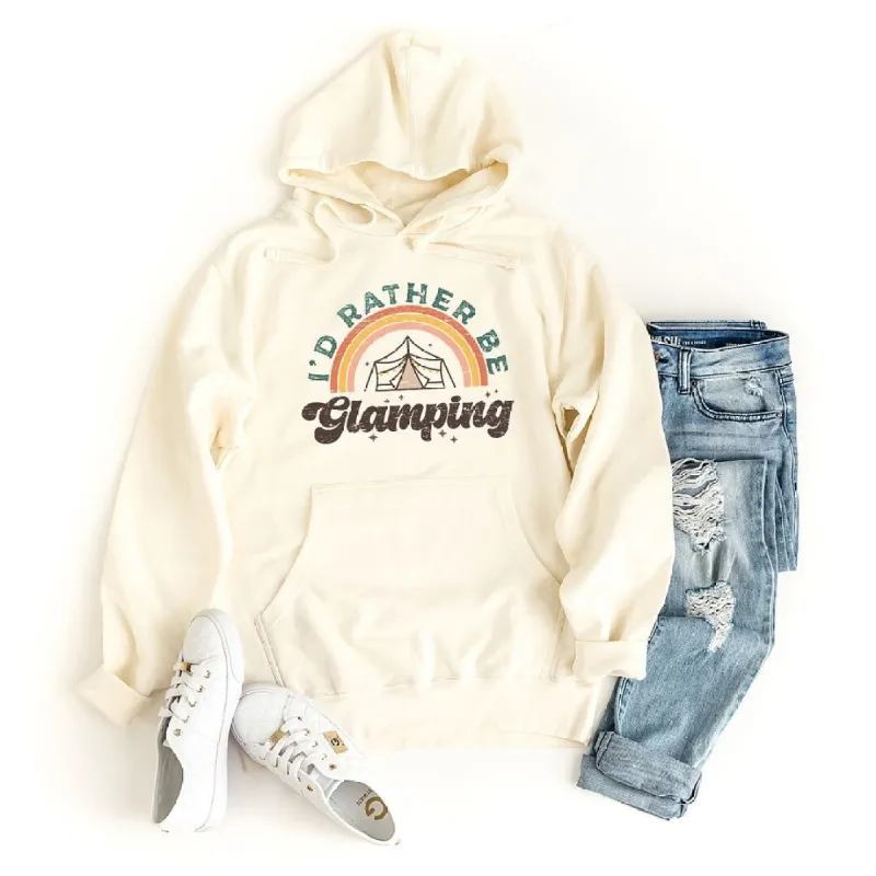 I'd Rather Be Glamping Graphic Hoodie sold by Zulily