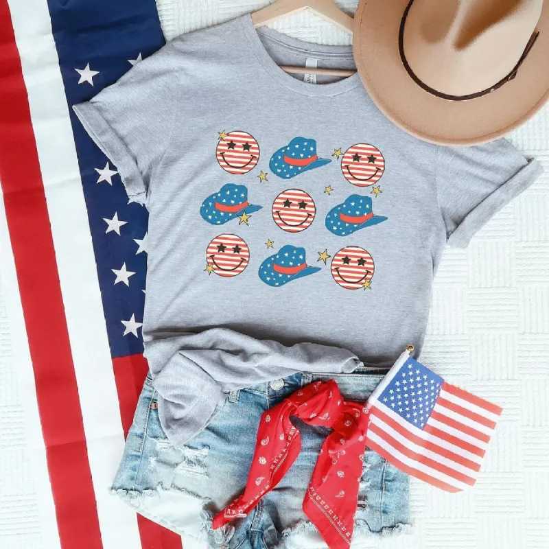 Cowgirl Smiley Short Sleeve Crewnneck Tee sold by Zulily